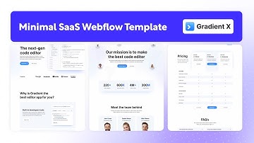 Minimal SaaS Website Template | Gradient X - BRIX Templates