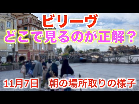 【ディズニーシー　ビリーヴ現地レポ】ビリーヴ実際どこで見たらいい？11月7日の朝の動画を見て決めて欲しい！Believe, Sea of Dreams