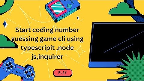Number guessing game cli project using inquirer ND type script ND node js