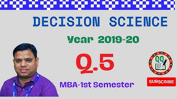 MBA  DS  Transportation Problem  Previous Year Question 2019 20 Long Question