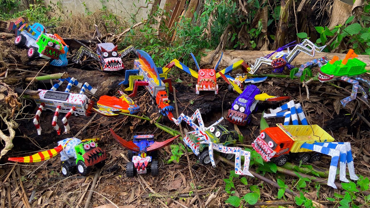 Upgrade RC LIGHTNING MCQUEEN EATER Monster Percy Spider, Monster Mcqueen Monster Truck Police Car