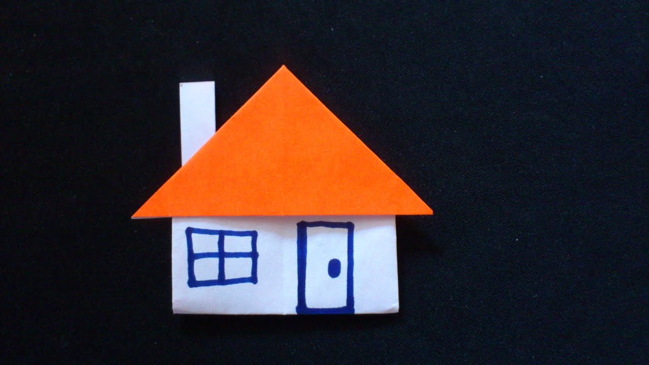 Cara Membuat Origami Rumah Dengan Cerobong Asap Origami Rumah