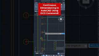 Continuous Dimensioning in AutoCAD Using DCO Command! 📏⚡
