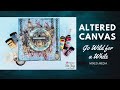 How To Use Chipboard Embellishments On Canvas | Altered Canvas |  embossing powder  | immix®