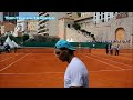 Nadal vs Ferrer Training Match 2014-COURT LEVEL VIEW