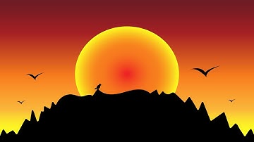 Landscape vector illustration in Adobe illustrator | illustrator tutorial