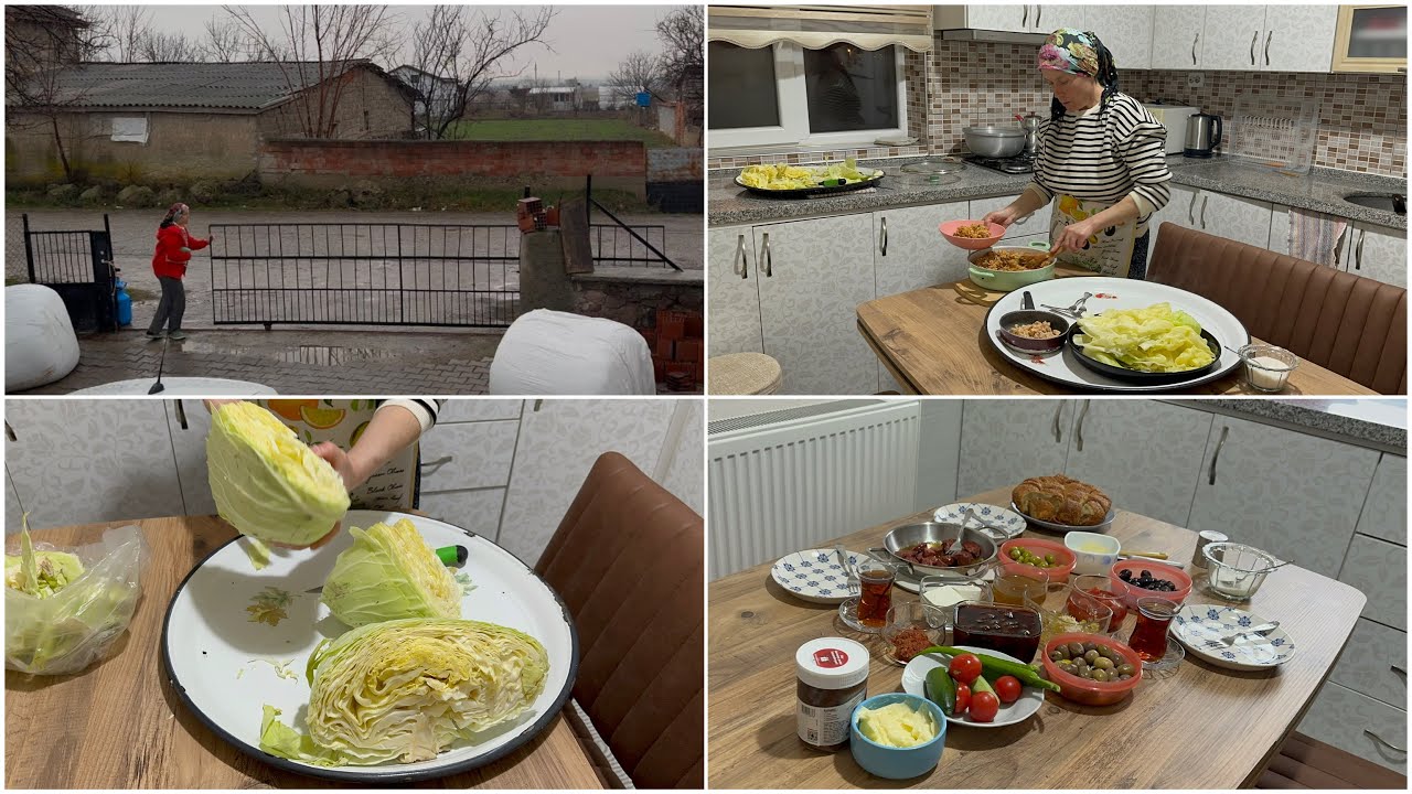 KIZIMLA LAHANA SARDIK YEDİK❗️İÇİ NASIL HAZIRLANIR👍🏻 GÜNLÜK VLOG