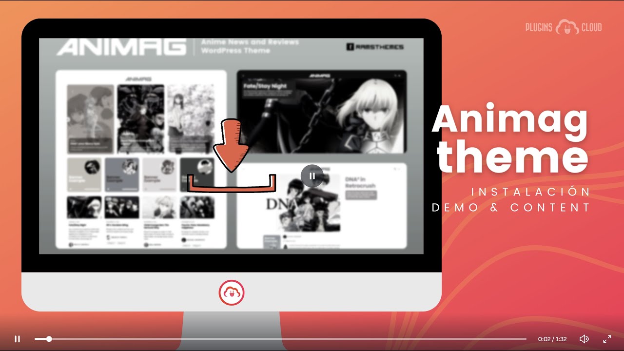 Tutorial de Instalación animag theme