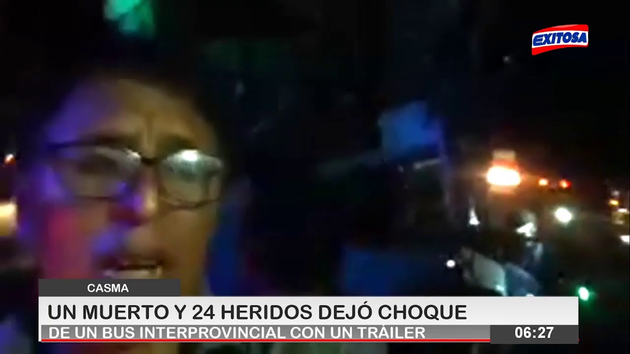 Casma | Un muerto y 24 heridos dejó choque de un bus interprovincial ...