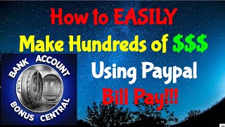 How to Make Hundreds of Dollars $$$ by using PayPal Bill Pay! Best Credit Card Payment! #sidehustle