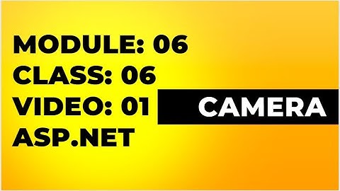 Module-06 Class-06 Video-01 ASP.NET