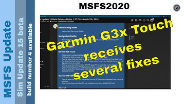 Flight Simulator 2020 - MSFS Update - Sim Update 15 - build number 4 available