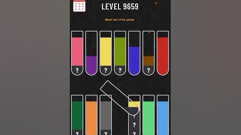 Water sort puzzle level 9659