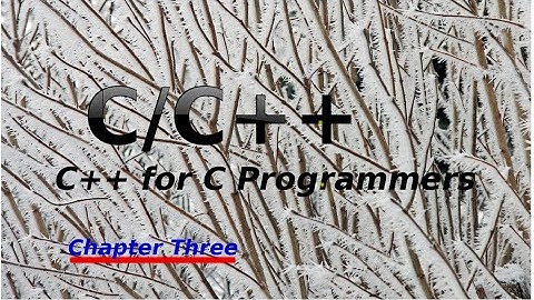 C++ for C programmers (Chapter 3)