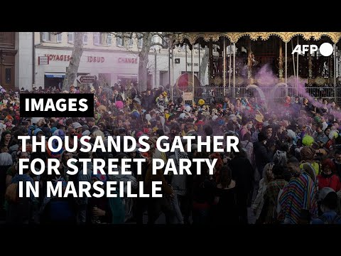 In France's Marseille, 6,500 people defy anti-Covid measures to celebrate carnival | AFP