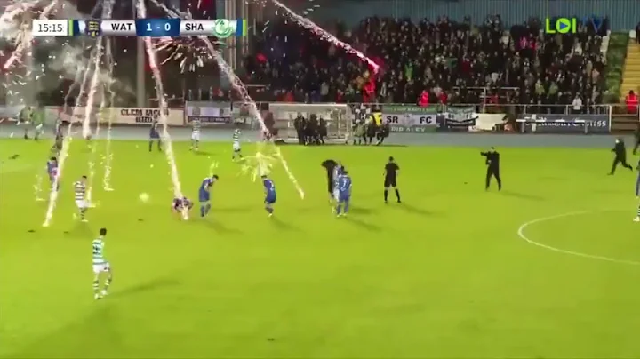Fireworks on the pitch at both games in Irish football League