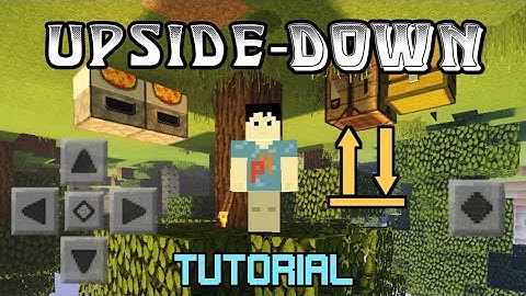 How to make an Upside-Down World in Minecraft PE (Command Block Tutorial) no mods
