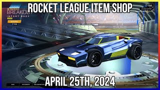 IMPORT SAFFRON BREAKOUT BODY! Rocket League Item Shop (April 25th, 2024)