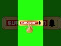 Golden YouTube Subscribe Button Green Screen 🎥