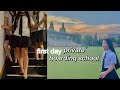 first day of boarding school *senior year* (grwm + vlog)