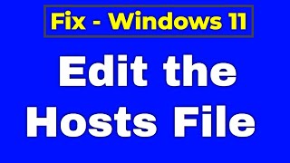 How To Edit Hosts File in Windows 11 screenshot 4