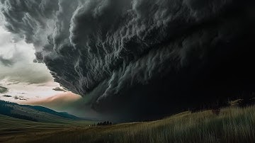 Colossal Thunderstorm | Supercell Ambience | Calm Before the Storm | 3 HOURS