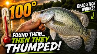 100° HEAT! I Found the Summer Crappie & They Were STACKED!