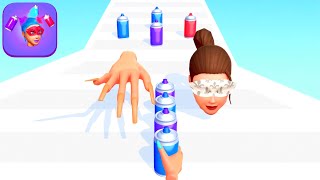 SPRAY STACK game MAX SCORE BEST 🌈💇‍♀️💖 Gameplay All Levels Walkthrough iOS Android New Game 3D Funny screenshot 2