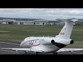 Brand New Embraer Legacy 450 D-BFIL - Windy Take off - Gloucestershire Airport