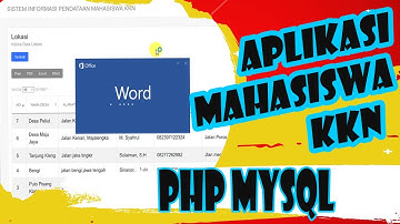 Aplikasi Mahasiswa KKN dengan PHP Mysql