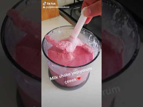 Milkshake yapımı