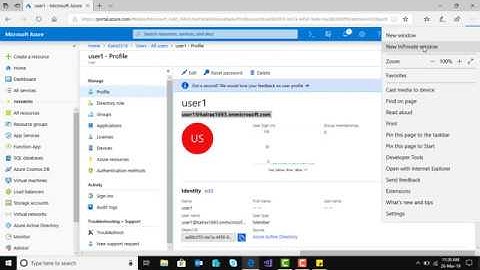 Azure Ad Directory, user and group creation