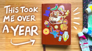 sketchbook tour: why did this take so long to finish? (aug 2022- nov 2023)