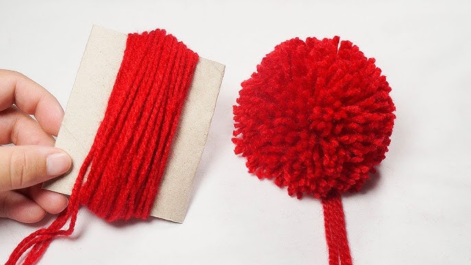 How to Make Pom Poms from Yarn 3 Ways * Moms and Crafters