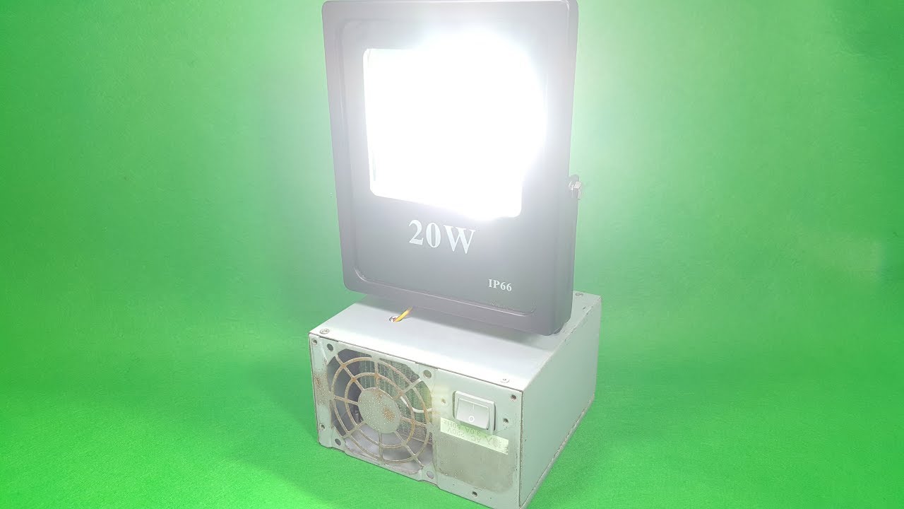 Chế Đèn LED Tích Điện 12v-20W dùng cả ngày chưa hết Pin