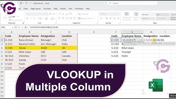 VLOOKUP in Multiple Columns | Excel Tutorial for Beginners