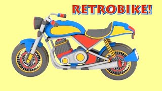 RETRO-BIKE! - How FAST? - Cartoon Cars - Cartoons for Kids!