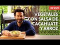 🔴EN VIVO:  Vegetales con Salsa de Cacahuate y Arroz
