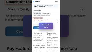 PDF Compressor - Reduce File Size Without Quality Loss for FREE #Shorts