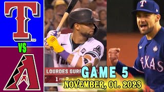 D-backs vs. Rangers  (11\/01\/22) World Series 2023 GAME 5 Highlights | MLB Highlights 2023
