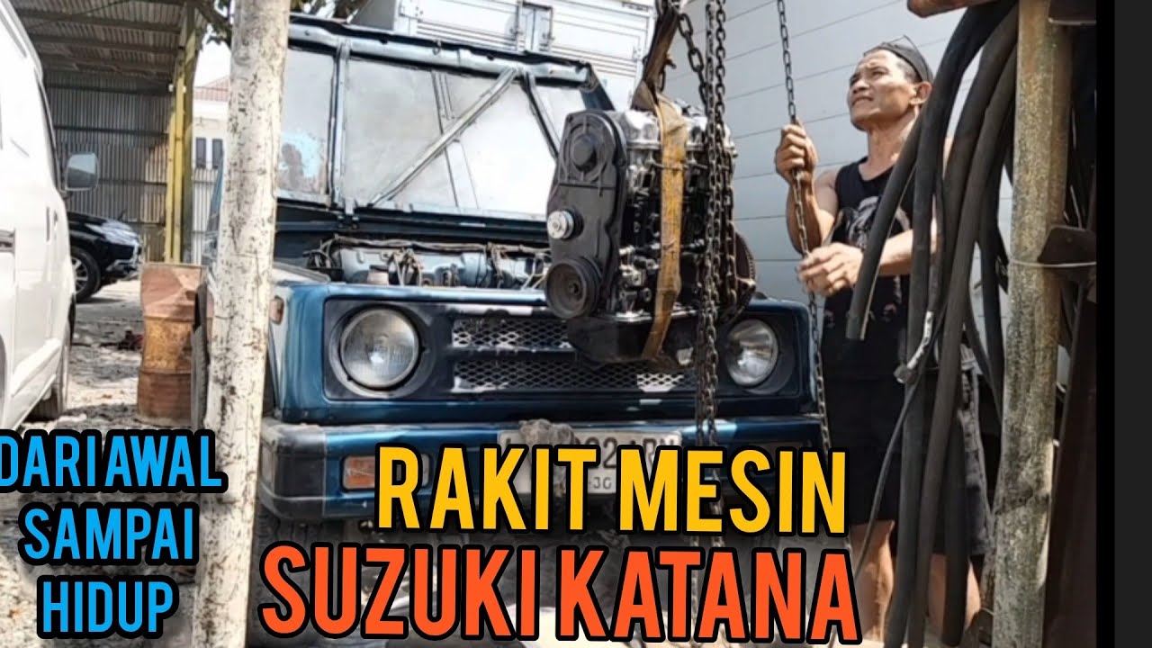 Proses Perakitan Mesin Suzuki Katana @syaifulmontir8351 