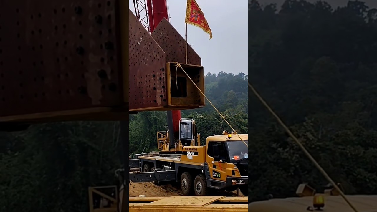 Mobile Crane Hard Work 🫡🫡