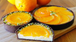 Orange Cheese Tart | Cheesecake Tart