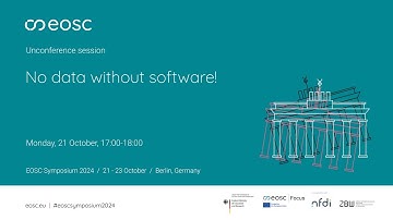 Unconference session | No data without software!