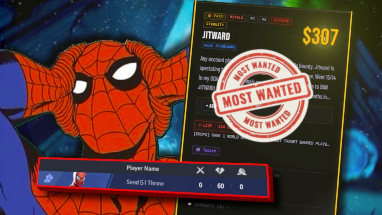 Marvel Rivals Suspect THE MOST WANTED MARVEL RIVALS PLAYER VS BOUNTY HUNTERS - YouTube