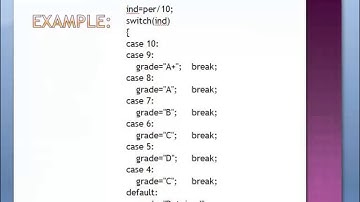 Switch statement demo