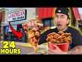Eating Weird HOT CHICKEN Combinations For 24 Hours...