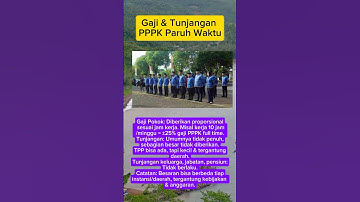 Gaji dan Tunjangan PPPK Paruh Waktu #pppk #asn