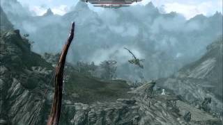 A random encounter Forsworn and Hagraven Vs Dragon (Skyrim)