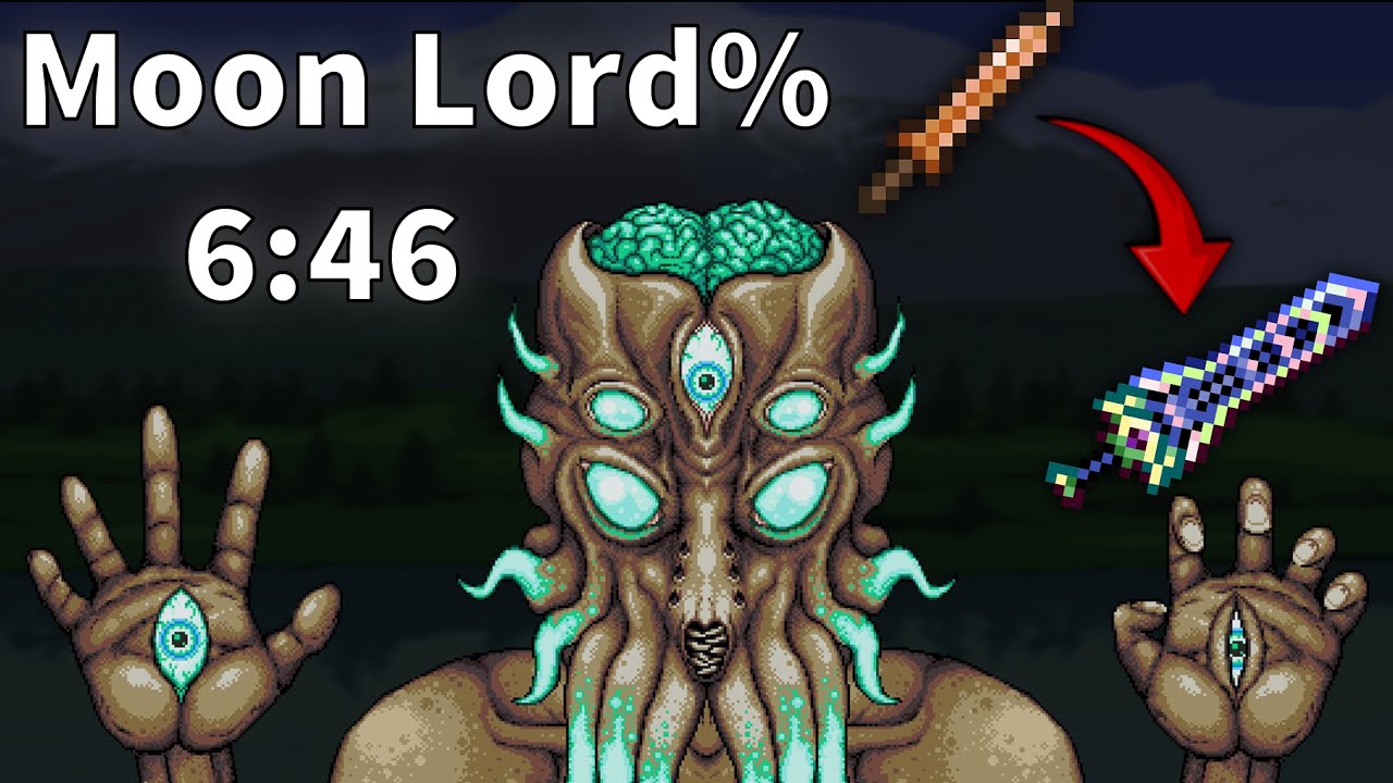 [WR] Terraria Moon Lord killed in 6:46 with Glitches (Random Seed ...